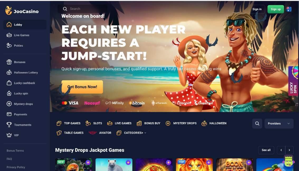 joo casino homepage