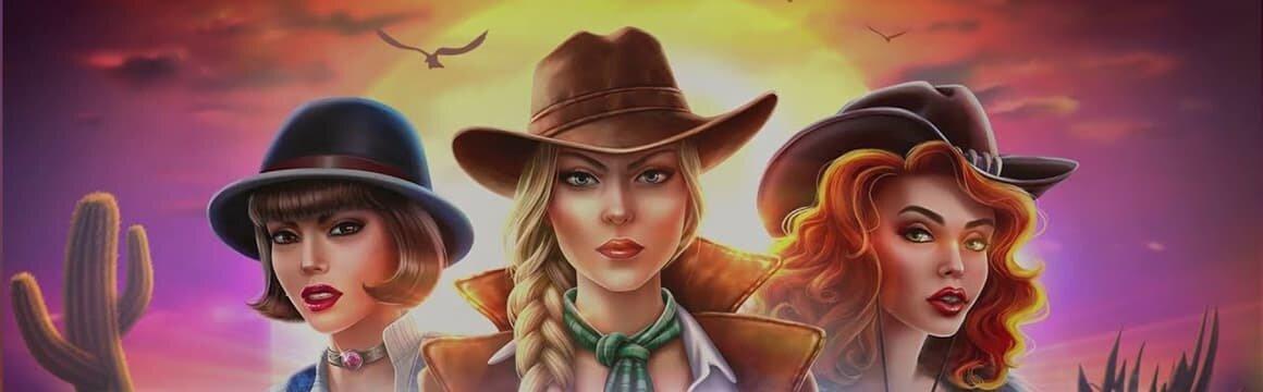 Bounty Belles is a wild west themed online pokie from iSoftBet, but one with a different: three beautiful main characters.